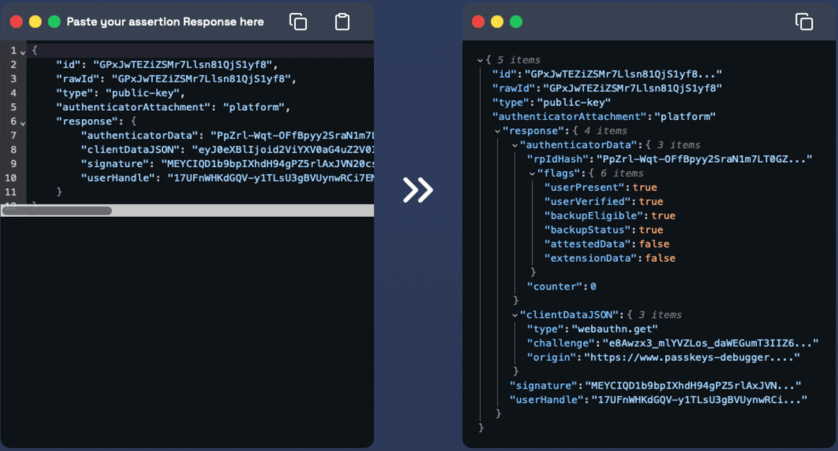 Passkey creation